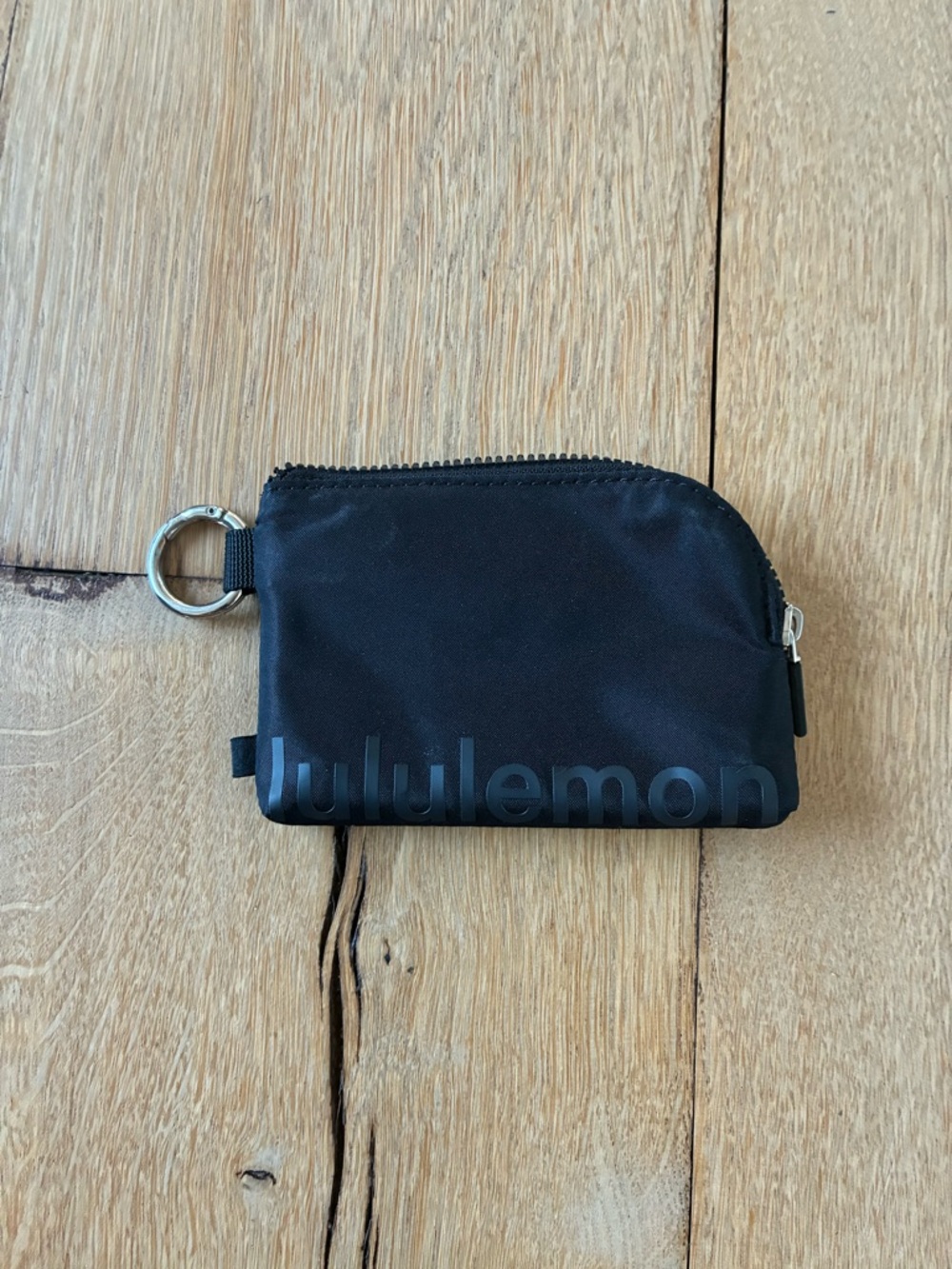 lululemon Black Clippable Card Pouch OS